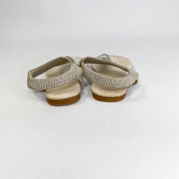 LUCITA Toddler Girl's Thong Sandals with Rhinestones - Picture 5 of 12